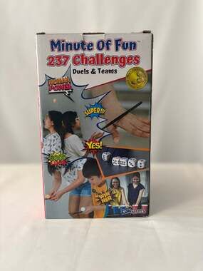 Funwares Minute Of Fun 237 Challenges Party Game Duels & Teams New Open Box